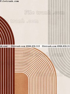 File gốc Bo ba truu tuong Morandi truu tuong 127 (in tráng gương) hiện đại