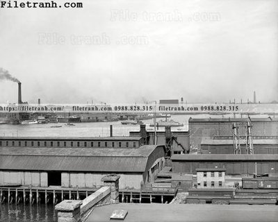 Tải về file tranh gốc Boston Harbor_ 1906 (để in quảng cáo)