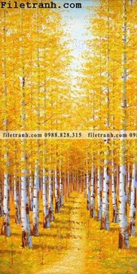 File in trần Buc tranh trang tri loi vao Dai lo Vang 109 (bản gốc) 5D