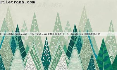 Hình ảnh file gốc in lụa Buc tuong nen hong hac rung nhiet doi Bac Au 165