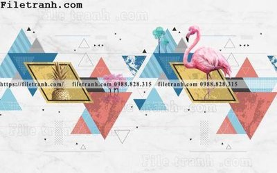 File tranh gốc Buc tuong nen hong hac rung nhiet doi Bac Au 221 (bản quyền) file PSD