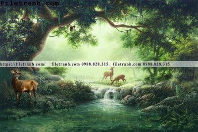 Chi tiết file ảnh Buc tuong nen hong hac rung nhiet doi Bac Au 229 sắc nét