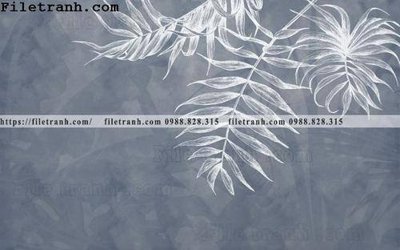 File gốc Buc tuong nen hong hac rung nhiet doi Bac Au 235 (in tráng gương) nghệ thuật