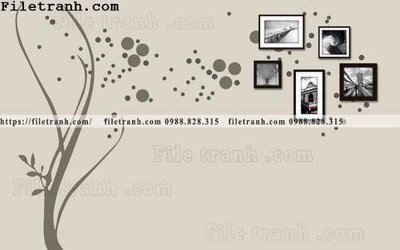 File tranh Buc tuong nen hong hac rung nhiet doi Bac Au 267 (ảnh gốc) chi tiết rõ ràng