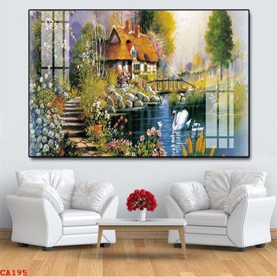 File gốc File tranh sơn dầu châu âu CA195 (in 3D) nghệ thuật