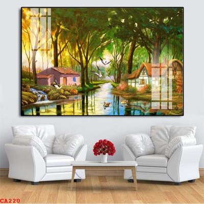 File tranh File tranh sơn dầu châu âu CA220 (gốc) chủ đề thành phố