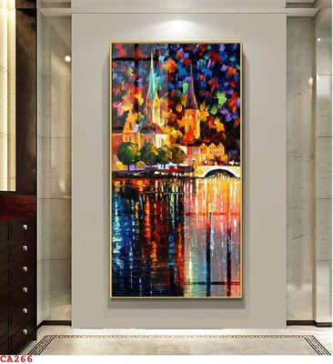 File in trần File tranh sơn dầu châu âu CA266 (file gốc) phong thủy