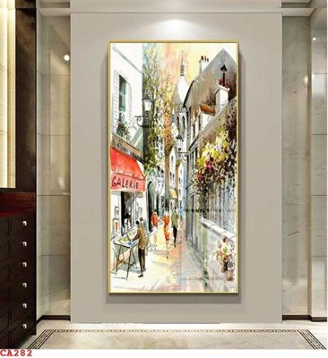 File tranh File tranh sơn dầu châu âu CA282 (file gốc) chuẩn màu in