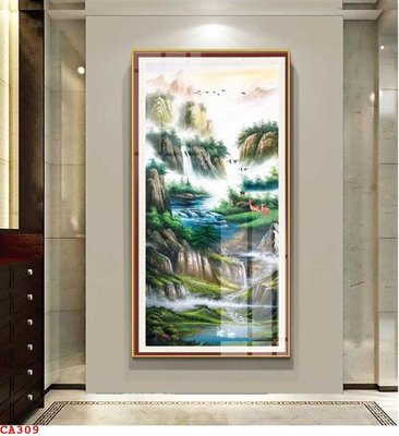 Ảnh gốc File tranh sơn dầu châu âu CA309 (độ nét cao) in tráng gương