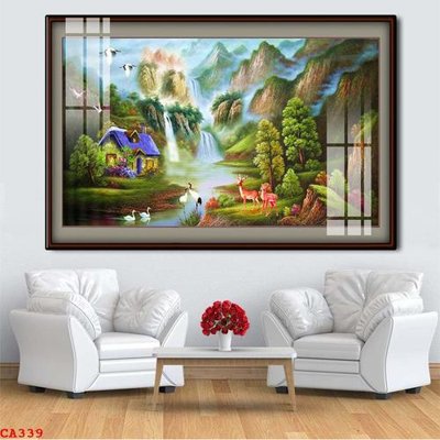 Tệp tin gốc File tranh sơn dầu châu âu CA339 (dùng cho in ấn) chuyên nghiệp