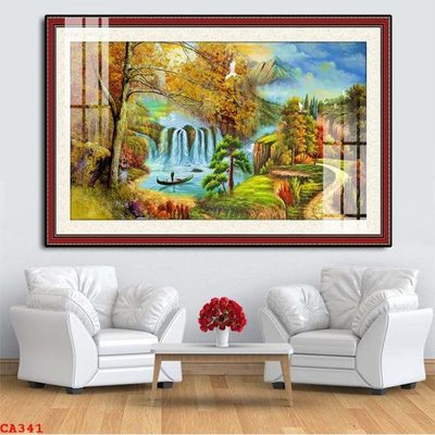 File tranh gốc File tranh sơn dầu châu âu CA341 chủ đề hiện đại