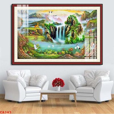 Download file gốc File tranh sơn dầu châu âu CA343 (in lụa) cao cấp