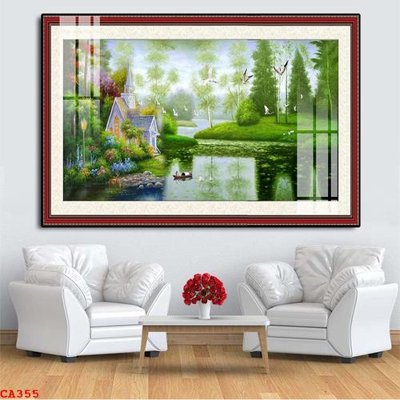 File gốc File tranh sơn dầu châu âu CA355 (in tráng gương) nghệ thuật