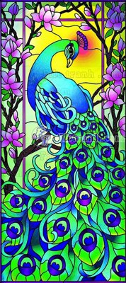 File PSD File gốc tranh chim công CC12 (gốc) cho designer