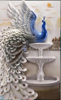 File tranh File gốc tranh chim công CC131 (gốc) chủ đề trừu tượng