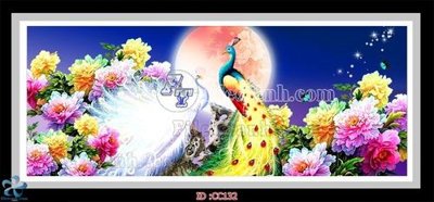 Tải file File gốc tranh chim công CC132 (gốc) làm tranh trang trí