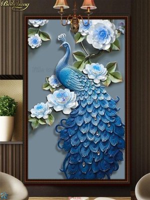 Tải file File gốc tranh chim công CC141 (ảnh gốc) 300dpi File gốc tranh chim công CC141