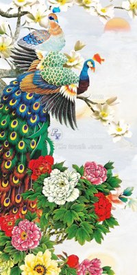 Tải file tranh gốc File gốc tranh chim công CC158 chất lượng cao