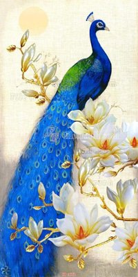 File tranh File gốc tranh chim công CC2 (gốc) chủ đề động vật