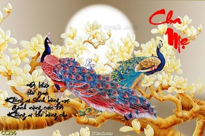 File tranh File gốc tranh chim công CC236 (ảnh gốc) chi tiết rõ ràng