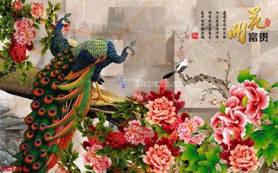 File gốc File gốc tranh chim công CC249 (PSD/TIFF) độ phân giải cao