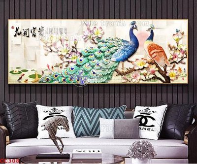 File gốc File gốc tranh chim công CC308 (Filetranh.com) File gốc tranh chim công CC308