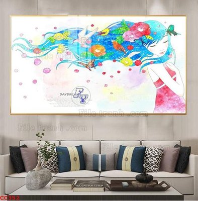 File gốc File gốc tranh chim công CC352 (phiên bản chuẩn) để in ấn