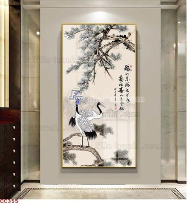 Tải file gốc File gốc tranh chim công CC355 (để in lụa)