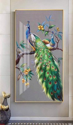 File tranh File gốc tranh chim công CC359 (ảnh gốc) sắc nét hoàn hảo