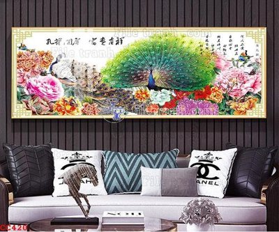 File tranh File gốc tranh chim công CC420 (gốc) chủ đề thành phố