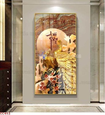 Mua file gốc File gốc tranh chim công CC452 (in ấn) tại Filetranh.com