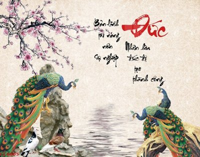 Tải file File gốc tranh chim công CC6005 (gốc) để in ấn ngay