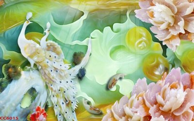 Tệp tin gốc File gốc tranh chim công CC6015 (chất lượng) File gốc tranh chim công CC6015