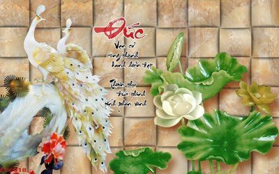 File tranh gốc File gốc tranh chim công CC6018 (bản quyền) file PSD