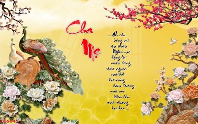 File in trần File gốc tranh chim công CC6045 (bản gốc) phong cảnh