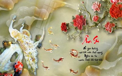 File gốc File gốc tranh chim công CC6051 (trang trí) phòng làm việc