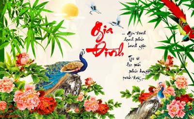 File tranh File gốc tranh chim công CC6058 (file gốc) chuẩn màu in