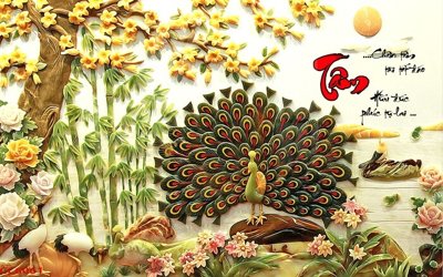 File gốc File gốc tranh chim công CC6061 (PNG) trong suốt (transparent)