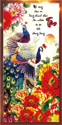 Download file gốc File gốc tranh chim công CC6087 (độ nét cao)