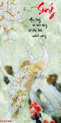 File gốc File gốc tranh chim công CC6106 (phiên bản chuẩn) để in ấn