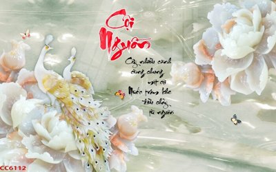 Download file File gốc tranh chim công CC6112 (gốc) in mica ốp bếp