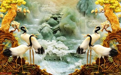 Mua file gốc File gốc tranh chim công CC6138 (chất lượng) tại Filetranh.com