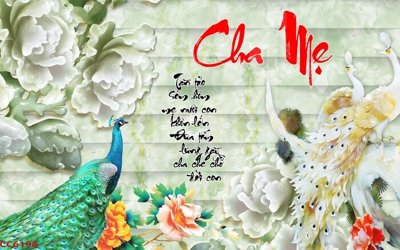 Ảnh gốc File gốc tranh chim công CC6198 (độ nét cao) in mica