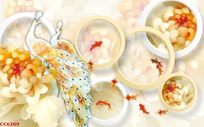 File gốc File gốc tranh chim công CC6209 (PNG) trong suốt (transparent)