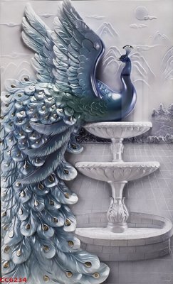 Tải file File gốc tranh chim công CC6234 (gốc) làm file quảng cáo