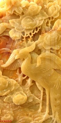 File ảnh File gốc tranh chim công CC6253 (gốc) in PP, decal