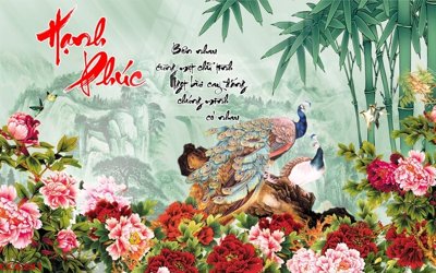 File gốc File gốc tranh chim công CC6281 (chuẩn màu) cho in offset