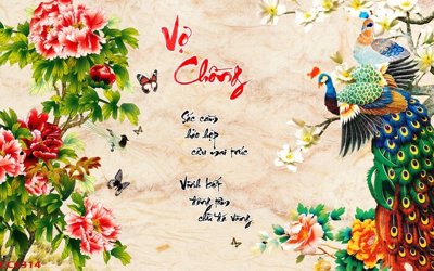 File gốc File gốc tranh chim công CC6314 (cho in ấn) độc quyền