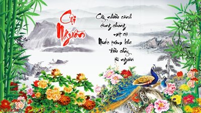 File tranh gốc File gốc tranh chim công CC6334 (bản quyền) file PSD