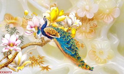 Tải file gốc File gốc tranh chim công CC6373 (bản PSD) còn layer